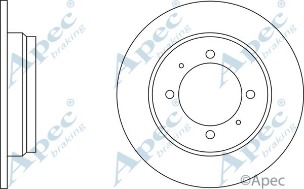 APEC BRAKING stabdžių diskas DSK606